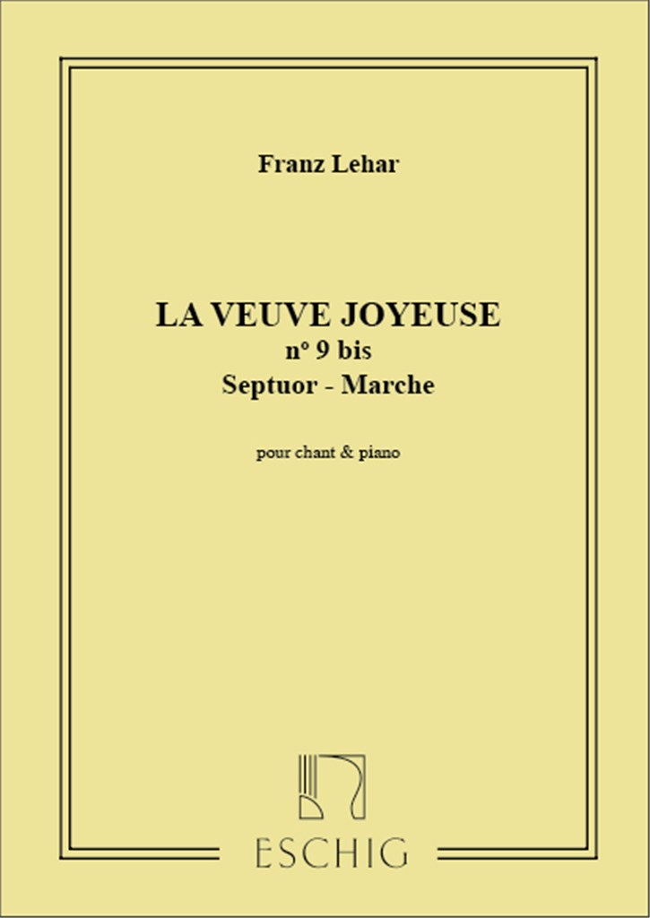 Veuve Joyeuse 8Vedova Allegra) N 9B Cht-Piano